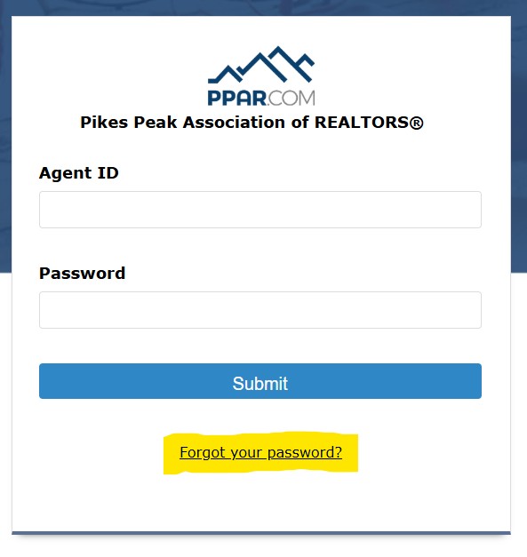 Forgot your password